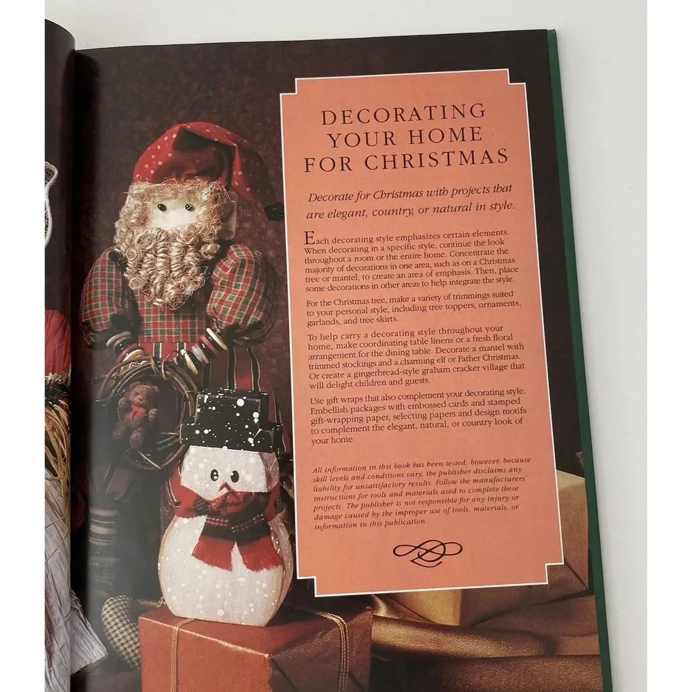 Decorating Your Home for Christmas Projects & Ideas-Lot Of 2 VTG Books